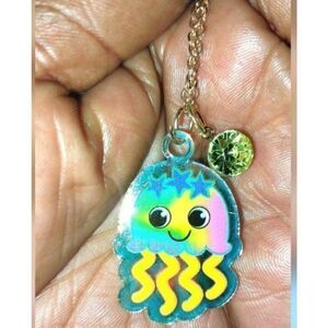 Kids rainbow cartoon octopus necklace
